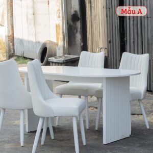 Bộ bàn ăn chân sọc hiện đại