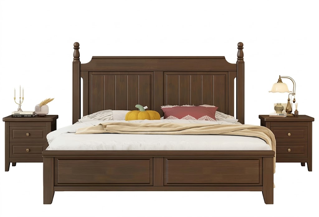 Giường gỗ GO01 1m6